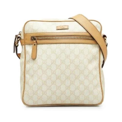 Pre-owned Canvas gucci-bags Gucci Vintage , Beige , Dames