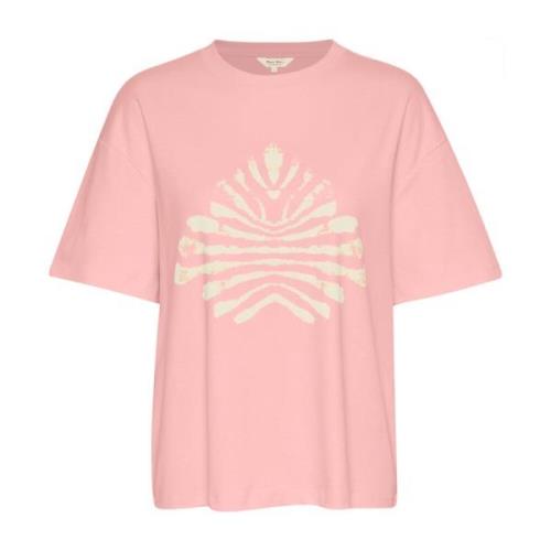 Grafische Print Tee Rose Part Two , Pink , Dames