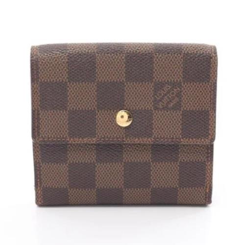 Pre-owned Leather wallets Louis Vuitton Vintage , Brown , Dames