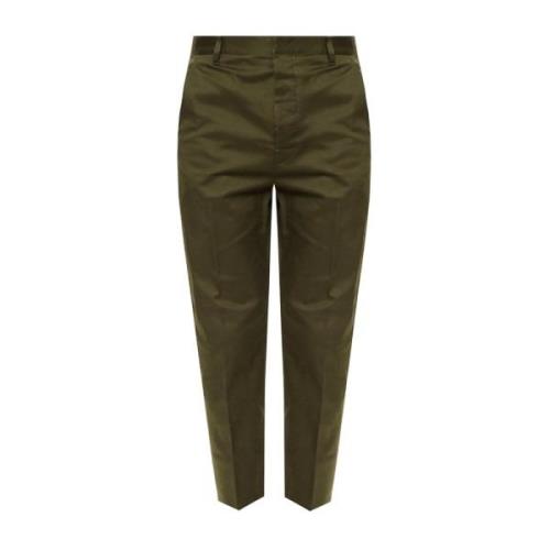 Groene Broek Ss22 Katoen Elastaan Dsquared2 , Green , Heren