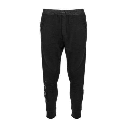 Zwarte Katoenen Sweatpants Aw23 Dsquared2 , Black , Heren