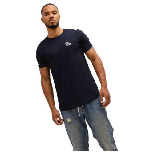 Slim Fit T-Shirt Heren Donkerblauw Off The Pitch , Blue , Heren