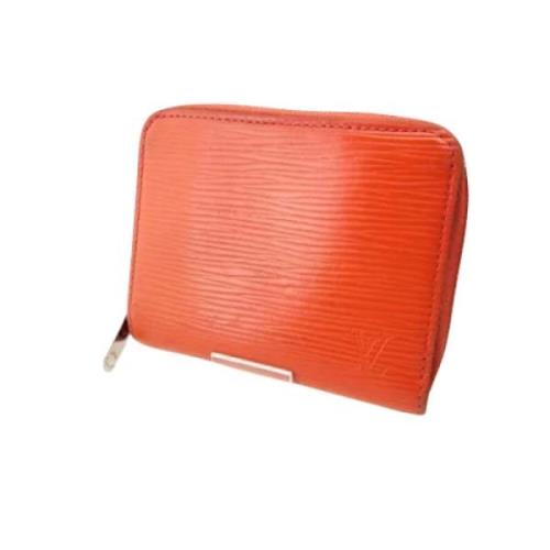 Pre-owned Leather wallets Louis Vuitton Vintage , Red , Dames