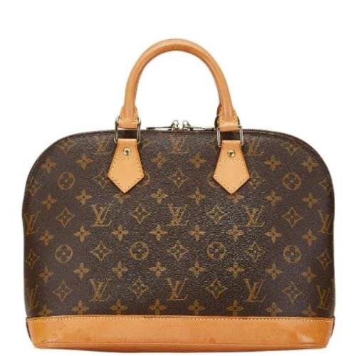 Pre-owned Canvas handbags Louis Vuitton Vintage , Brown , Dames