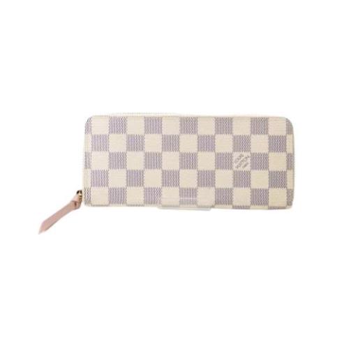 Pre-owned Canvas wallets Louis Vuitton Vintage , White , Dames