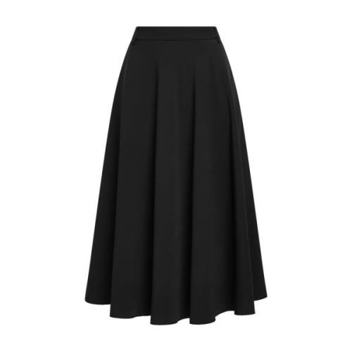 Gedrukte Midi-Lengte Cady Rok met Rits Maliparmi , Black , Dames