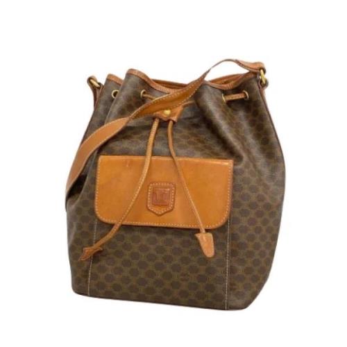 Pre-owned Canvas celine-bags Celine Vintage , Brown , Dames