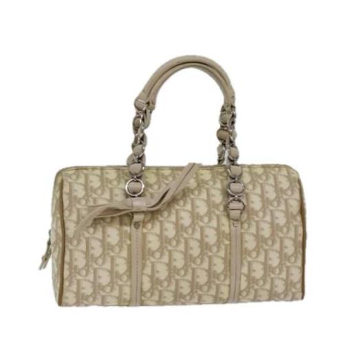 Pre-owned Canvas handbags Dior Vintage , Beige , Dames