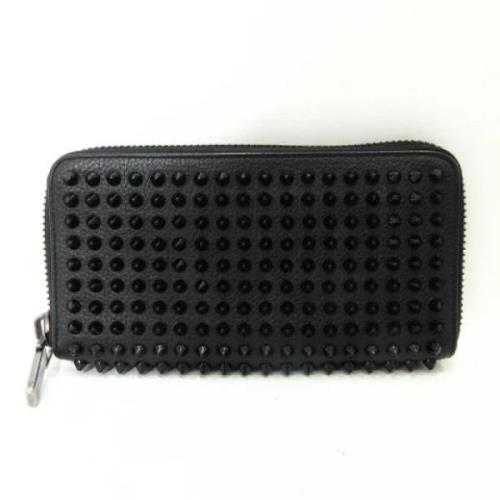 Pre-owned Leather wallets Christian Louboutin Pre-owned , Black , Dame...