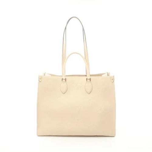 Pre-owned Leather louis-vuitton-bags Louis Vuitton Vintage , Beige , D...