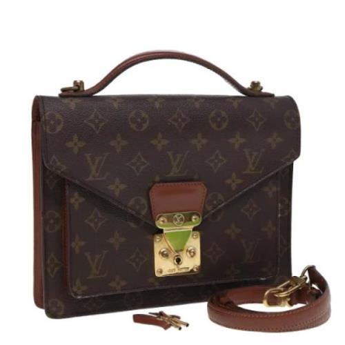 Pre-owned Canvas louis-vuitton-bags Louis Vuitton Vintage , Brown , Da...