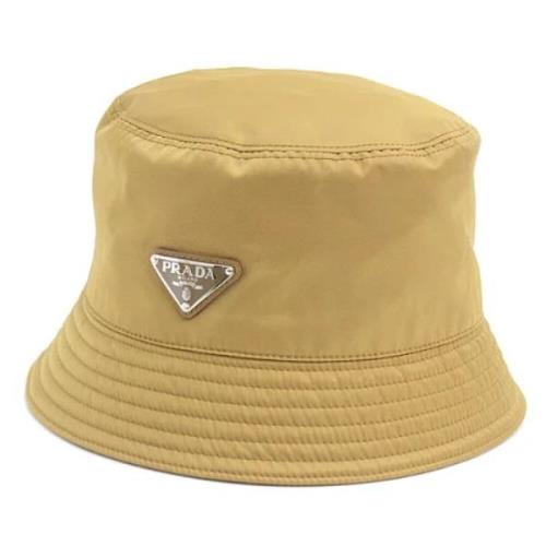 Pre-owned Canvas hats Prada Vintage , Brown , Unisex