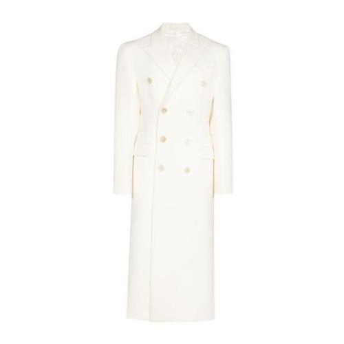 Off White Double Breasted Coat Wardrobe.nyc , Beige , Dames