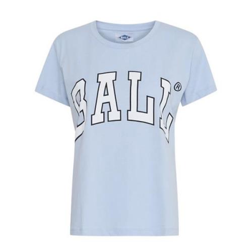 Dames T-shirt Creamy Blue Ball , Blue , Dames