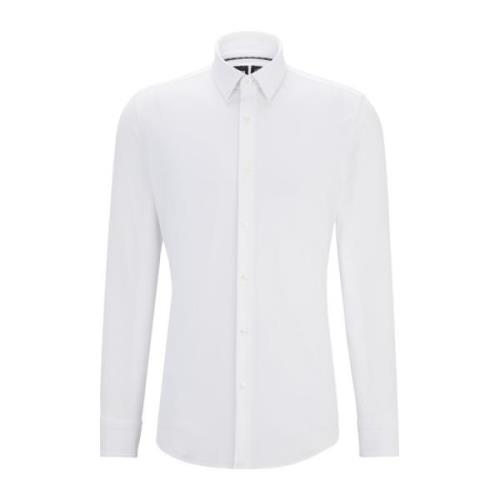 Witte Slim Fit Shirt P-Hank Boss , White , Heren