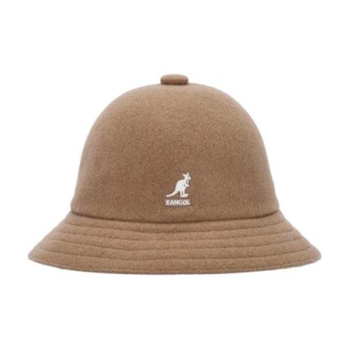 Wollen Casual Bucket Hoed Kameel Kangol , Brown , Unisex