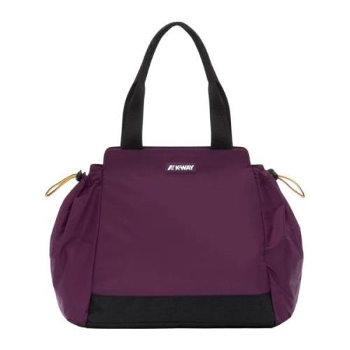 Paarse Lifestyle Tote Tas K-Way , Purple , Dames