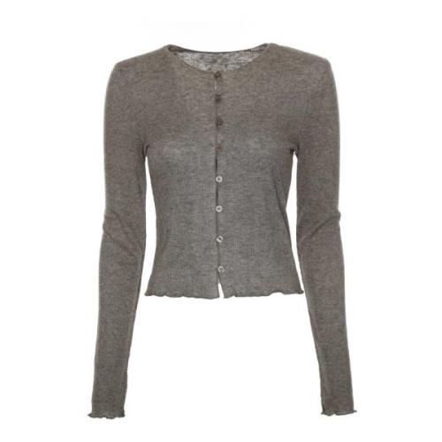 Jersey Cardigan met knoopsluiting Samsøe Samsøe , Gray , Dames