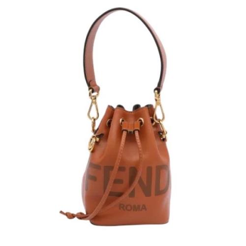 Pre-owned Leather fendi-bags Fendi Vintage , Brown , Dames