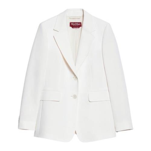 Witte Linz Cady Blazer Elegante Jurk Max Mara , White , Dames