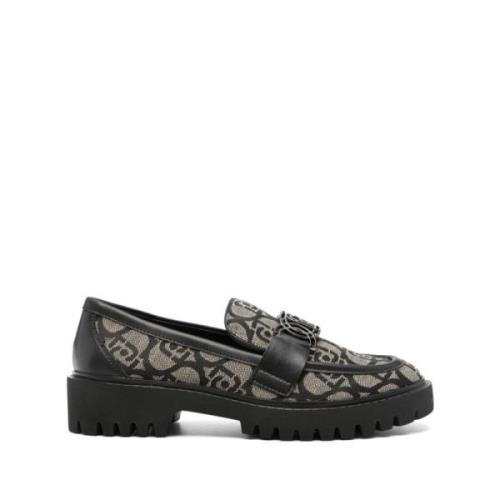 Canvas Loafers Zwart Liu Jo , Black , Dames