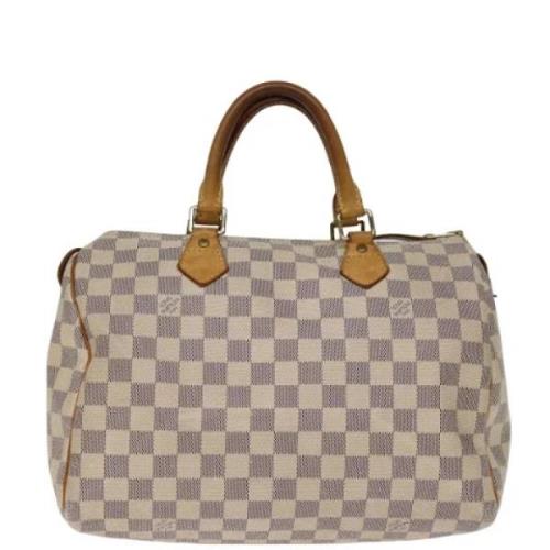 Pre-owned Canvas louis-vuitton-bags Louis Vuitton Vintage , White , Da...