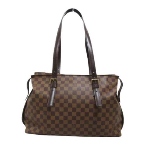 Pre-owned Canvas louis-vuitton-bags Louis Vuitton Vintage , Brown , Da...