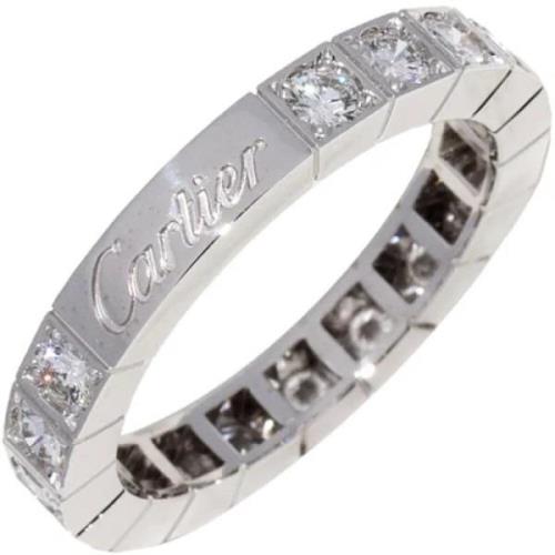 Pre-owned Metal rings Cartier Vintage , White , Dames