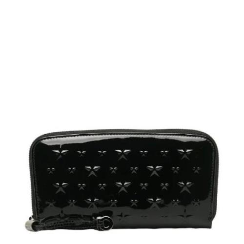 Pre-owned Leather wallets Jimmy Choo Pre-owned , Black , Dames