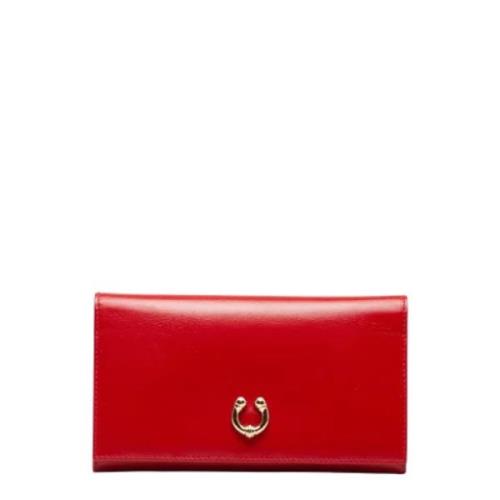 Pre-owned Leather wallets Gucci Vintage , Red , Dames