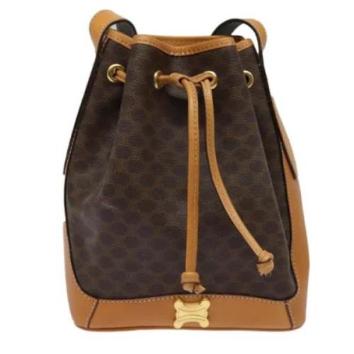 Pre-owned Canvas celine-bags Celine Vintage , Brown , Dames