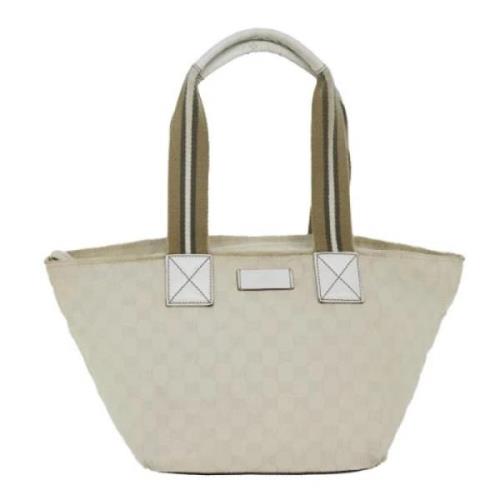 Pre-owned Canvas gucci-bags Gucci Vintage , White , Heren