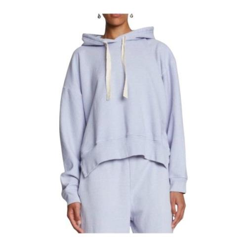 Hoodie met zijlogo en split Proenza Schouler , Blue , Dames