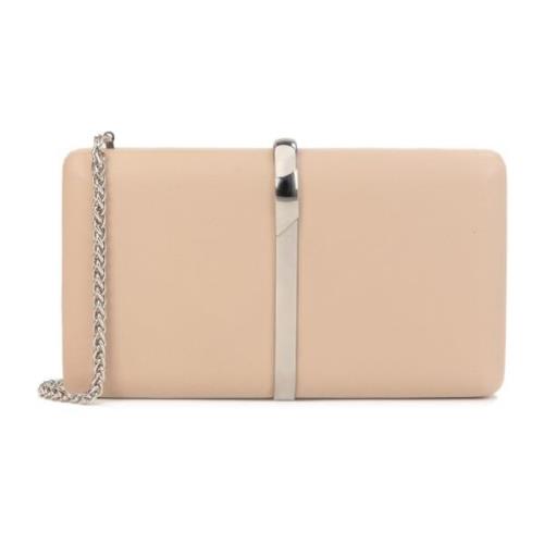 Dames beige clutch tas Kazar , Beige , Dames