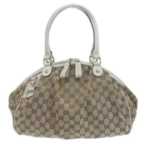 Pre-owned Canvas gucci-bags Gucci Vintage , Brown , Dames