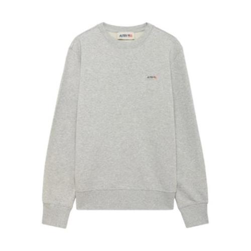 Grijze Jersey Label Sweater Autry , Gray , Heren