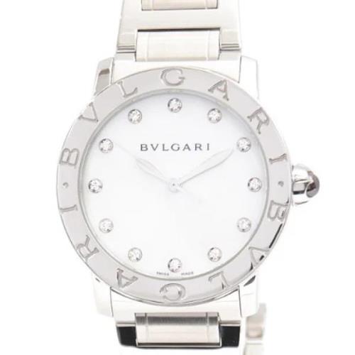 Pre-owned Metal watches Bvlgari Vintage , White , Heren