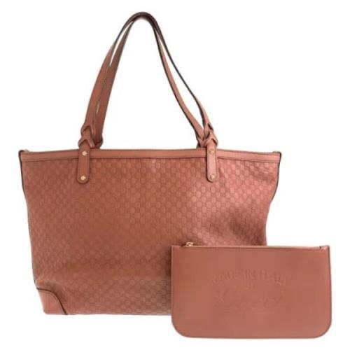 Pre-owned Leather gucci-bags Gucci Vintage , Pink , Dames