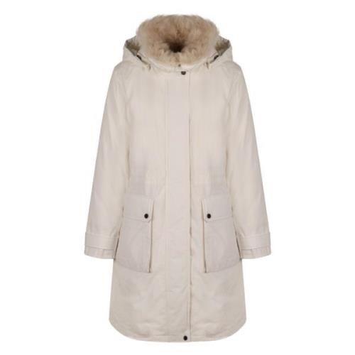 Arctische Technische Parka met Nepbont Woolrich , White , Dames