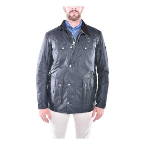 Waxjas met Bikerstijl Barbour , Green , Heren