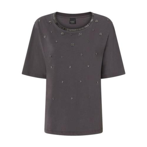 Grijze T-shirts en Polos Pinko , Gray , Dames