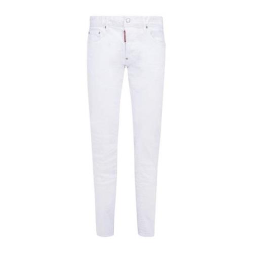 Witte Jeans Ss22 Dsquared2 , White , Heren