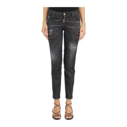 Denim Jennifer Broek Dsquared2 , Black , Dames