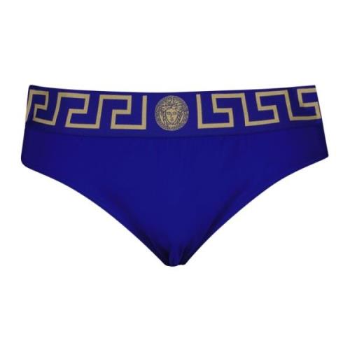 Medusa Greca Zwembroek Versace , Blue , Heren