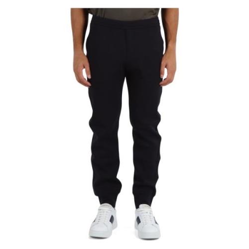 Sportieve Katoenen Logo Sweatpants Emporio Armani , Blue , Heren