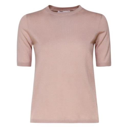 Zijdeblend Roze Trui Italië Gemaakt Max Mara , Pink , Dames