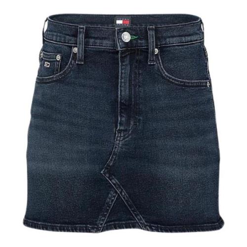 Denim Rokken voor Vrouwen Tommy Hilfiger , Blue , Dames