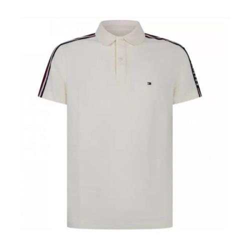 Global Stripe Monotype Polo Shirt Tommy Hilfiger , Beige , Heren