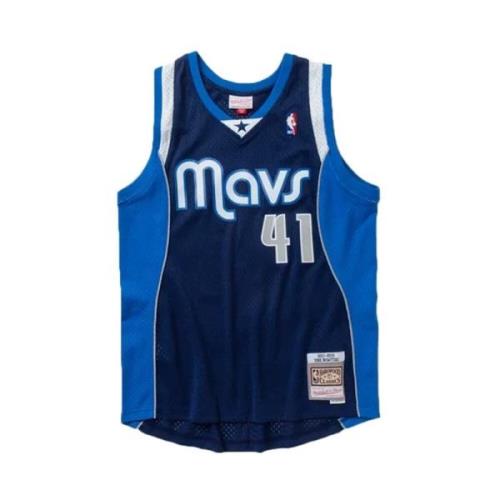 Dallas Mavericks Swingman Jersey Blauw Mitchell & Ness , Blue , Heren