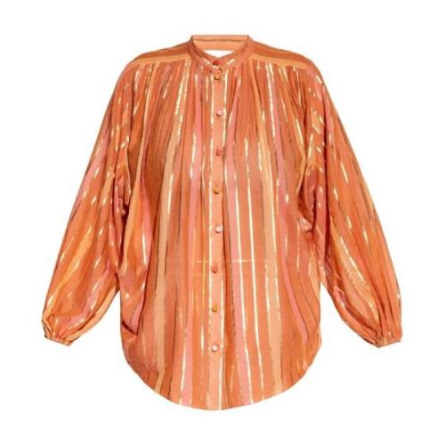 Gestreept shirt Zimmermann , Orange , Dames